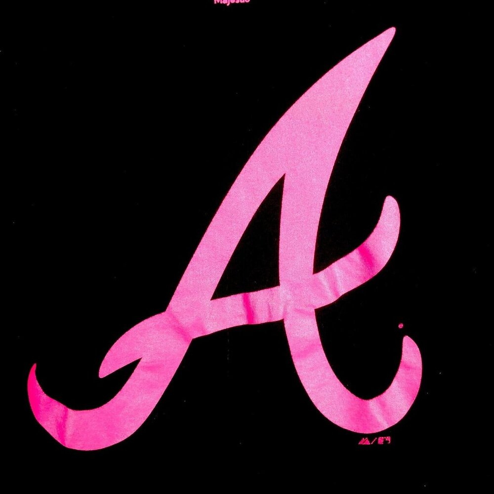Majestic Atlanta Braves Superior Play Black T-Shirt Size Large - Picture 5 of 13